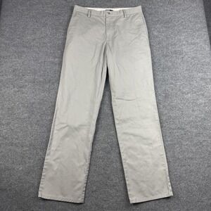 Dockers Easy Khaki Pants Mens 32x32 Beige Flat Front Chino Straight Leg Casual